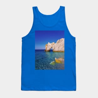 Lalaria Beach, Skiathos, Greece Tank Top